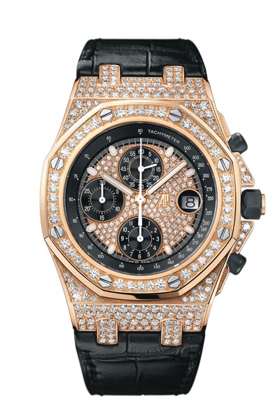 Audemars Piguet Royal Oak Offshore Themes Diamonds Pink Gold watch REF: 26067OR.ZZ.D002CR.01